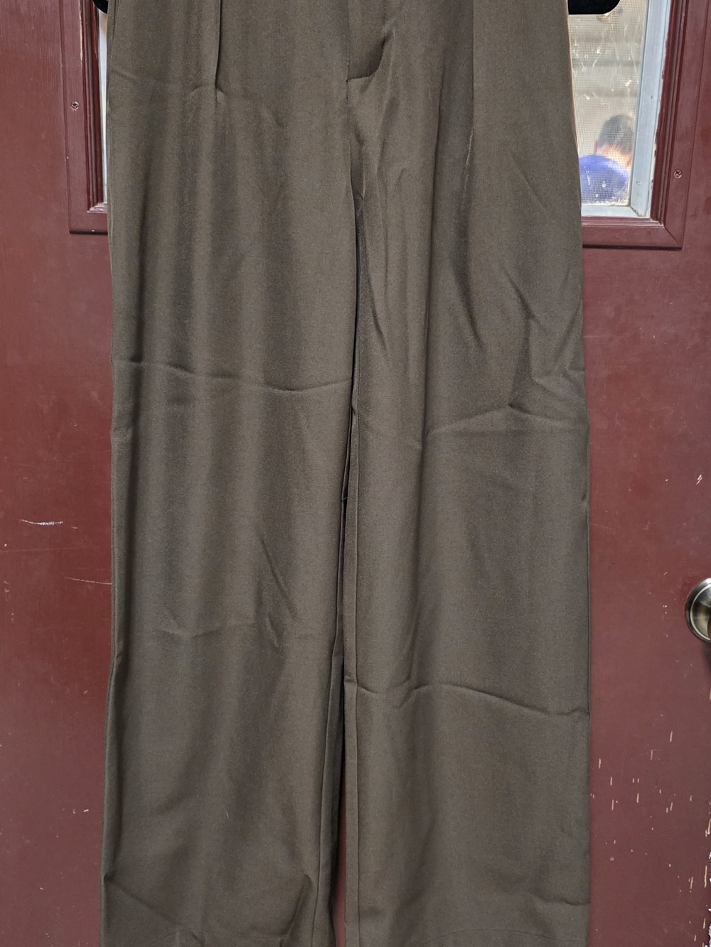 Wide-Leg Women's Pants in Dark Brown